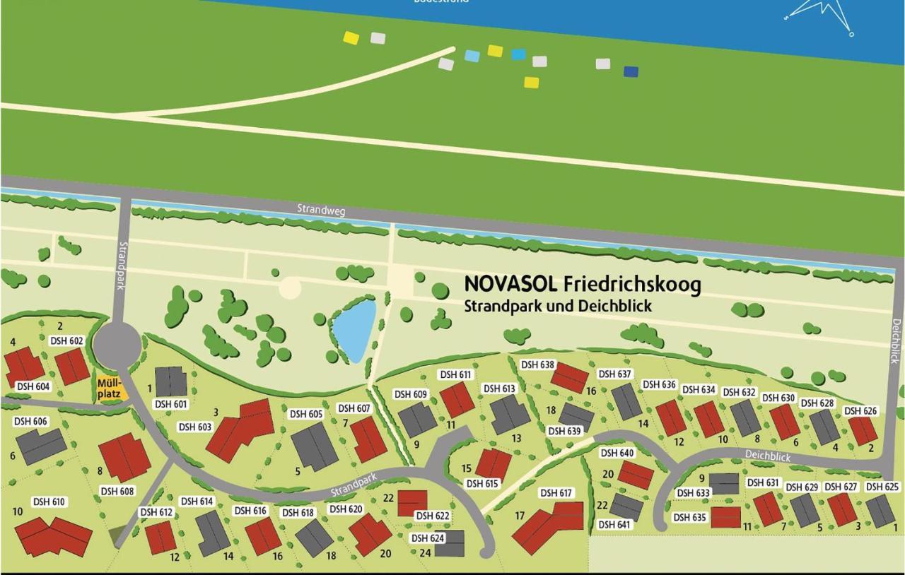 Villa Deichblick 3 - Dorf 2 A Friedrichskoog Exterior foto